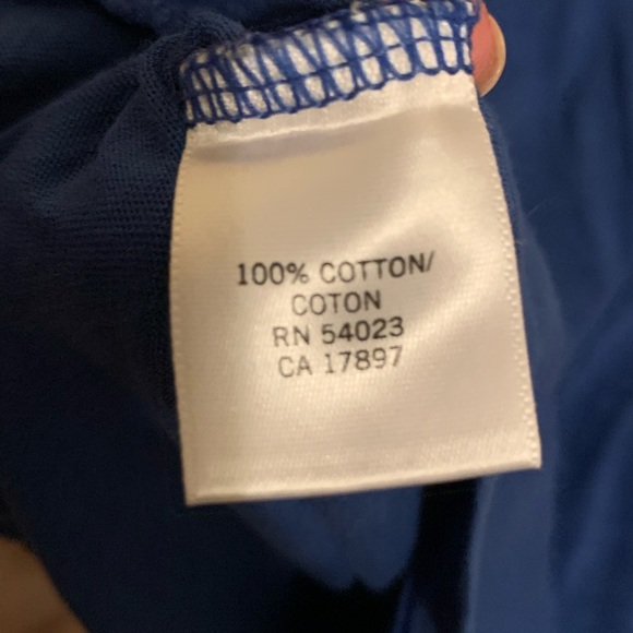 #62 - Banana Republic Blue Tank with Adorable Dot Collar Embellishments - Picture 5 of 5